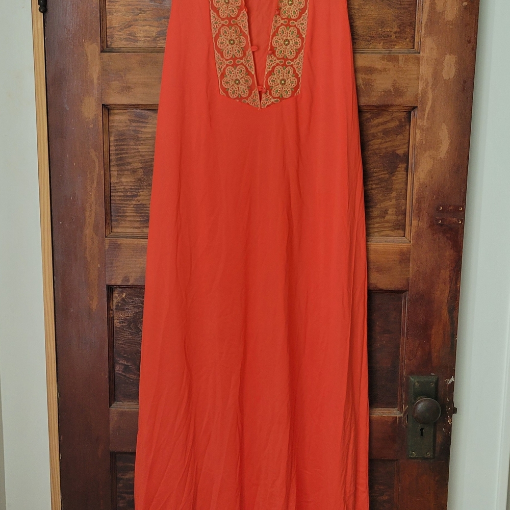 Vintage Orange Nightgown